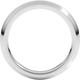 Platinum 3 mm Comfort-Fit Half Round Band Size 10