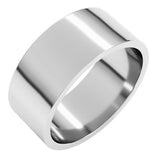 Platinum 8 mm Flat Band Size 10