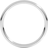 14K White Gold 1.5 mm Comfort-Fit Full Round Band Size 8