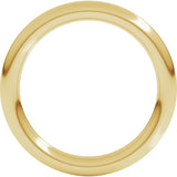 14K Yellow Gold 2.5 mm Comfort-Fit Full Round Band Size 8