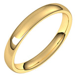 14K Yellow Gold 3.5 mm Comfort-Fit European-Style Band Size 4.5