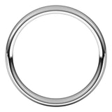 14K White Gold 4.5 mm Comfort-Fit European-Style Band Size 4.5