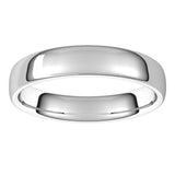 14K White Gold 4.5 mm Comfort-Fit European-Style Band Size 4.5