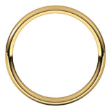 14K Yellow Gold 3.5 mm Comfort-Fit European-Style Band Size 6.5