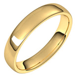 10K Yellow Gold 4.5 mm Comfort-Fit European-Style Band Size 9