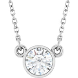 14K White Gold 1/2 CT Lab-Grown Diamond Solitaire 18