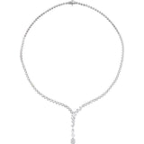 14K White Gold 5 1/2 CTW Lab-Grown Diamond 16 1/2" Necklace