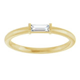 14K Yellow Gold 1/10 CTW Lab-Grown Diamond Stackable Ring