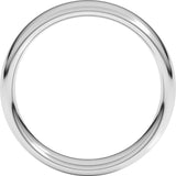 14K White Gold 5.5 mm Comfort-Fit European-Style Band Size 6