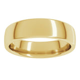 14K Yellow Gold 5.5 mm Comfort-Fit European-Style Band Size 8