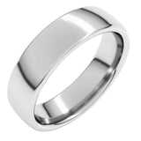 14K White Gold 5.5 mm Comfort-Fit European-Style Band Size 8
