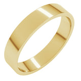 14K Yellow Gold 4.5 mm Flat Band Size 6.5