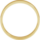 14K Yellow Gold 4.5 mm Flat Band Size 6.5