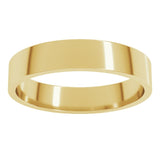 14K Yellow Gold 4.5 mm Flat Band Size 6.5