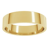 18K Yellow Gold 5.5 mm Flat Band Size 7