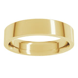 10K Yellow Gold 4.5 mm Comfort-Fit Flat Band Size 6.5