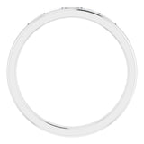 14K White Gold 3/8 CTW Natural Diamond Band