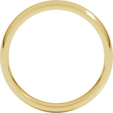 10K Yellow Gold 4 mm Lightweight Comfort-Fit Half Round Band Size 7