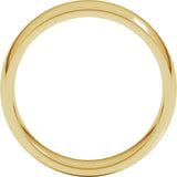 10K Yellow Gold 6 mm Lightweight Comfort-Fit Half Round Band Size 8