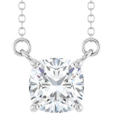 14K White Gold 1 CT Lab-Grown Diamond 18