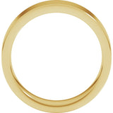 10K Yellow Gold 6 mm Comfort-Fit Flat Band Size 12