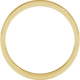 14K Yellow Gold 3 mm Flat Band Size 7.5