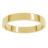 14K Yellow Gold 3 mm Flat Band Size 7.5
