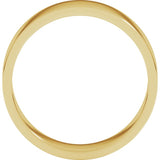 14K Yellow Gold 6 mm Flat Band Size 5.5