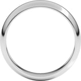 Sterling Silver 5 mm Half Round Band Size 7.5
