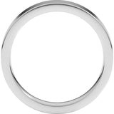 Sterling Silver 4 mm Comfort-Fit Flat Band Size 5.5