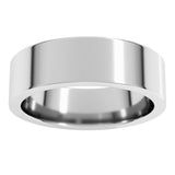 Sterling Silver 6 mm Comfort-Fit Flat Band Size 6