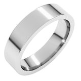 Sterling Silver 5 mm Comfort-Fit Flat Band Size 7