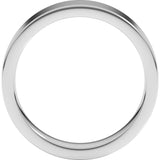 Sterling Silver 5 mm Comfort-Fit Flat Band Size 7