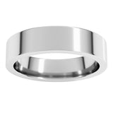 Sterling Silver 5 mm Comfort-Fit Flat Band Size 7