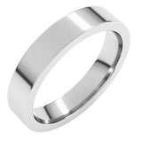 Sterling Silver 4 mm Comfort-Fit Flat Band Size 7.5