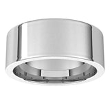 Sterling Silver 8 mm Comfort-Fit Flat Band Size 7.5