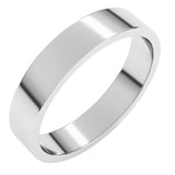 14K White Gold 4 mm Flat Band Size 1