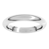Continuum Sterling Silver 3 mm Comfort-Fit Half Round Band Size 7.5
