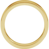 14K Yellow Gold 5 mm Comfort-Fit Flat Band Size 5.5