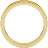 14K Yellow Gold 4 mm Comfort-Fit Flat Band Size 5