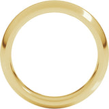 14K Yellow Gold 5 mm Comfort-Fit Half Round Band Size 5