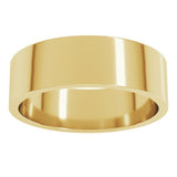 14K Yellow Gold 6 mm Flat Band Size 6.5