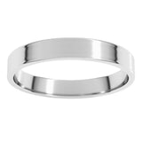 14K White Gold 3 mm Ultra-Lightweight Flat Band Size 7.5