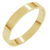 10K Yellow Gold 3 mm Ultra-Lightweight Flat Band Size 9.5