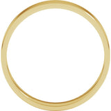 14K Yellow Gold 4 mm Ultra-Lightweight Flat Band Size 6.5