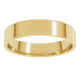 10K Yellow Gold 4 mm Ultra-Lightweight Flat Band Size 7