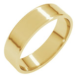 10K Yellow Gold 5 mm Ultra-Lightweight Flat Band Size 8