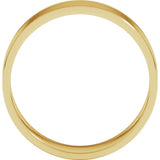 14K Yellow Gold 6 mm Ultra-Lightweight Flat Band Size 6.5