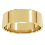 14K Yellow Gold 6 mm Ultra-Lightweight Flat Band Size 6