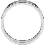 Sterling Silver 6 mm Lightweight Comfort-Fit Flat Band Size 10
